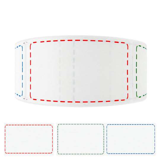 500 Removable Freezer Labels, 2x3 inches Water Oil Waterproof Stickers to Write on for Bottles Canning Containers Jars Pantry Organization Paper Name Clothes Tags Box Storage Bins Daycare, 3 Color