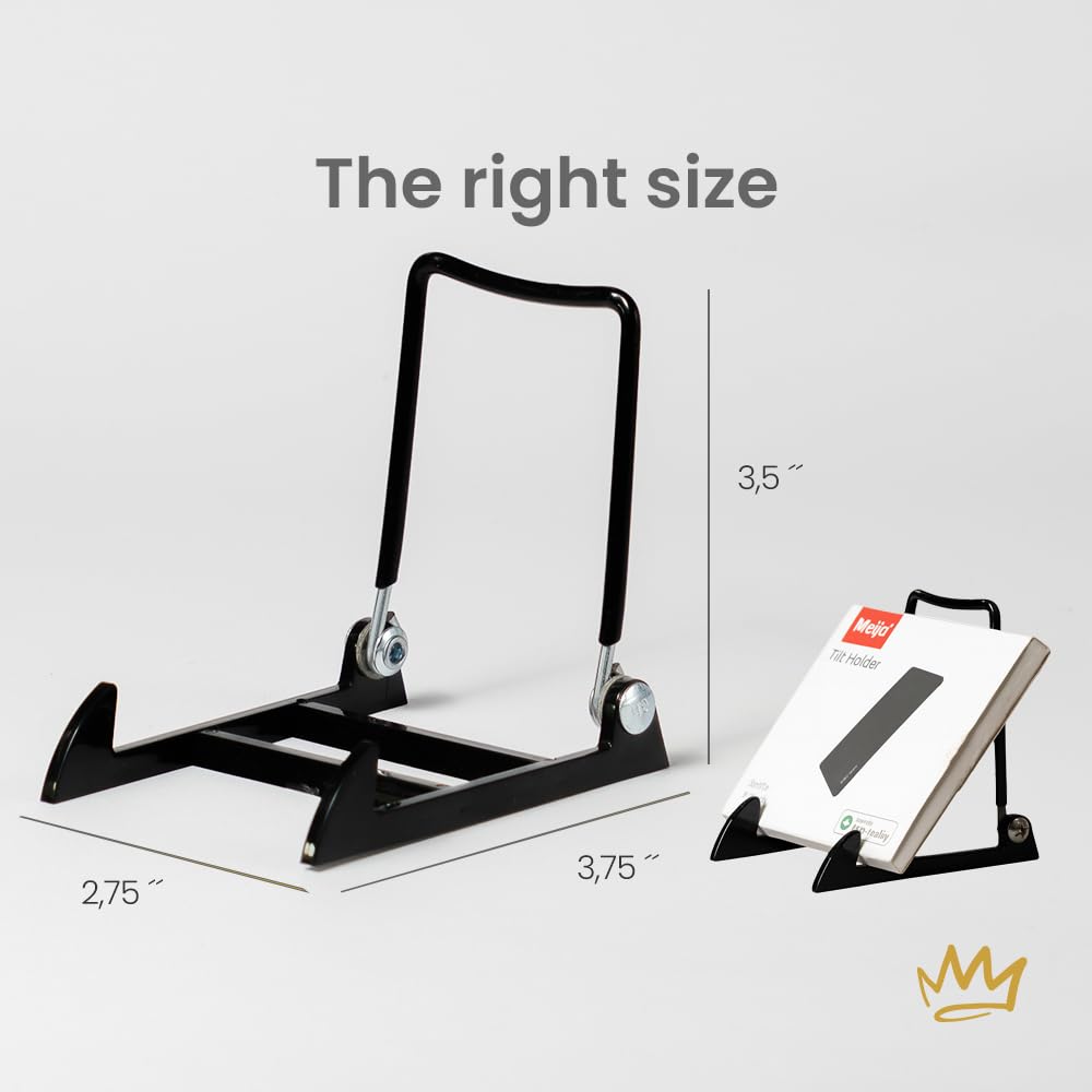 KINGDOM SOLUTIONS MADE IN USA 2-Pack Adjustable Acrylic Easels - Plate Stand - Sturdy Book Stand for Art, Pictures, Plates, Frames - Unique on the Market