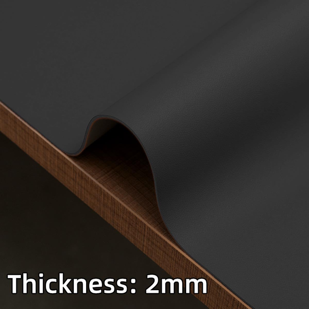 Miaozhun Large Gun Gleaning Mat for Pistol Rifle Shotgun, Oil-Resistant Gun Cleaning Pad, Non-Slip Waterproof Leather Workbench Mat Desk Pad for Gun Maintenance (48"x17", Black)