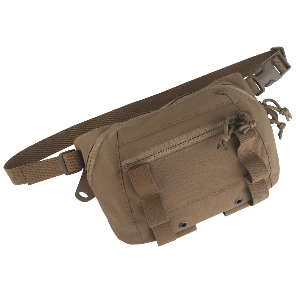 Tactical Drop Pouch Fanny Pack,Utility EDC Large Multi-Purpose Waist Bags for Tactial Vest Chest Rig