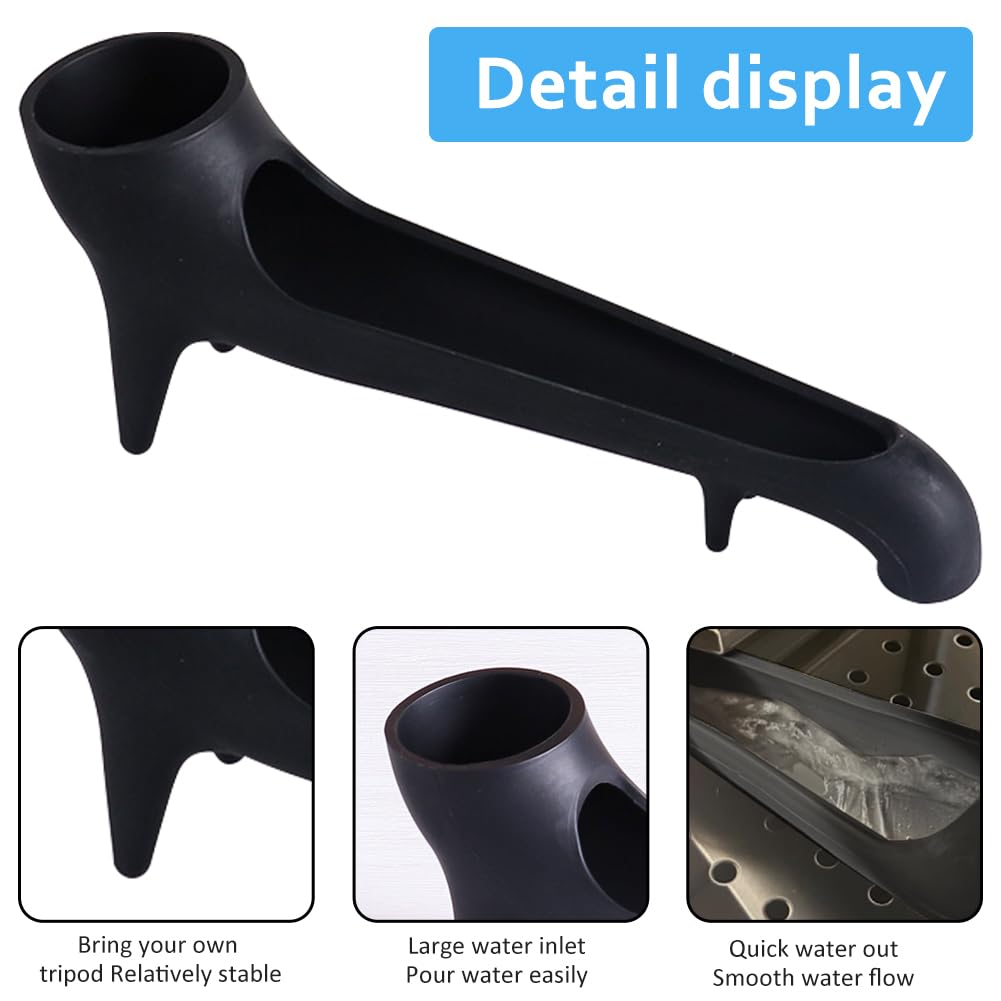 Coffee Machine Water Tank Access Funnel for Espresso Machine,Espresso Long Funnel with Water Tank at The Back for Coffee Maker,Long Waters Spout for All Flat Top Coffe Machines