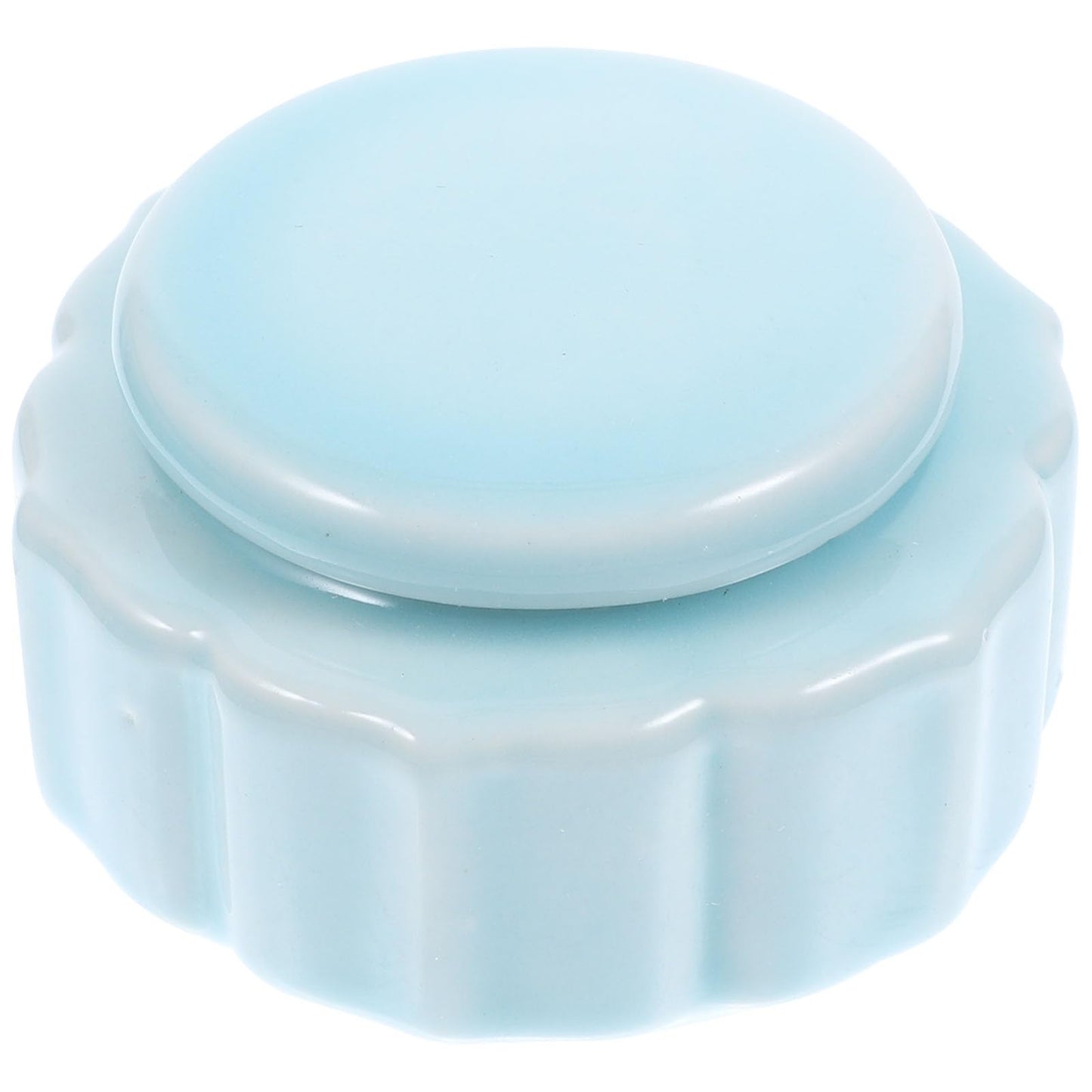VOSAREA Porcelain Mini Jar Mini Cute Ceramic Bottle Canister Portable Travel Loose Tea Pot Jar Contanier with Lid for Storage Spices Powder Cream Lotion