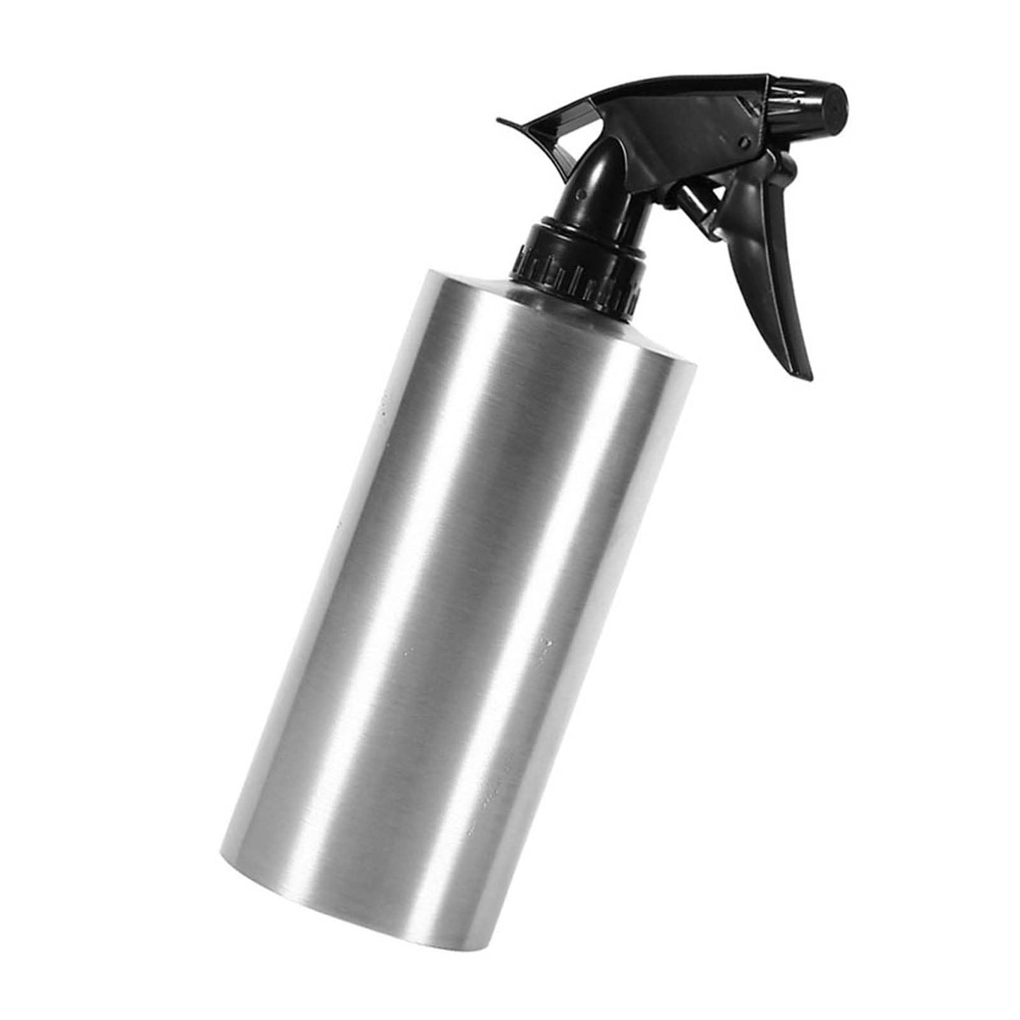 Stainless Steel Spray Bottle, Lightweight Pump Pressure Watering Pot Empty Refillable Cans for Home Kitchen Bathroom (550ml)
