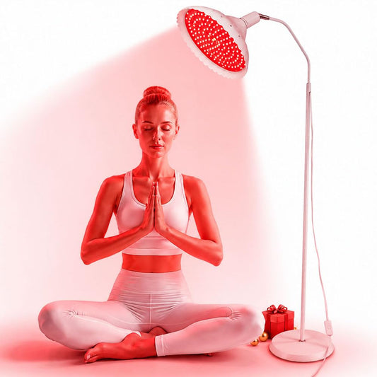 Red Light Therapy for Body Face, FUIART Red Infrared Light Therapy Lamp with Adjustable Stand LED 660nm Red Light and 850nm Infrared Light Therapy Device Home Use