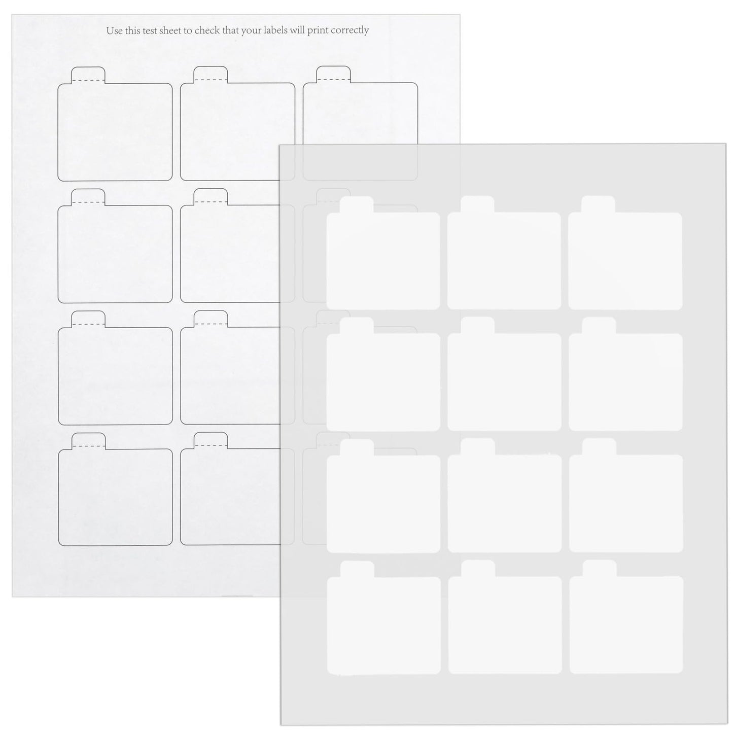 Paper Junkie Lip Balm Wrapper Labels - 240 Pack, 2.15 x 2.15 in, White, 20 Sheets - Blank Lip Balm Labels - Customizable Sticker Sheets for Tubes