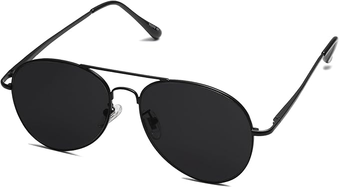 SOJOS Classic Aviator Sunglasses for Women Men Metal Frame Spring Hinges SJ1030