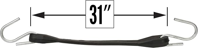 US Cargo Control 31" Rubber Tarp Straps (Bundle of 10)