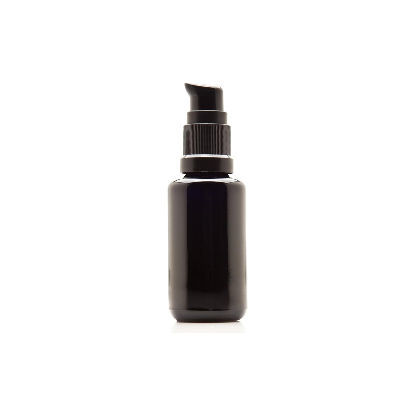 Infinity Jars Ultraviolet Glass Push Pump Bottle 30 Ml (1 fl oz) Refillable Containers for Lotion Homemade Cosmetics Make-up Skin Care Cream, Lotion, Shampoo, Conditioner Dispenser Bottles