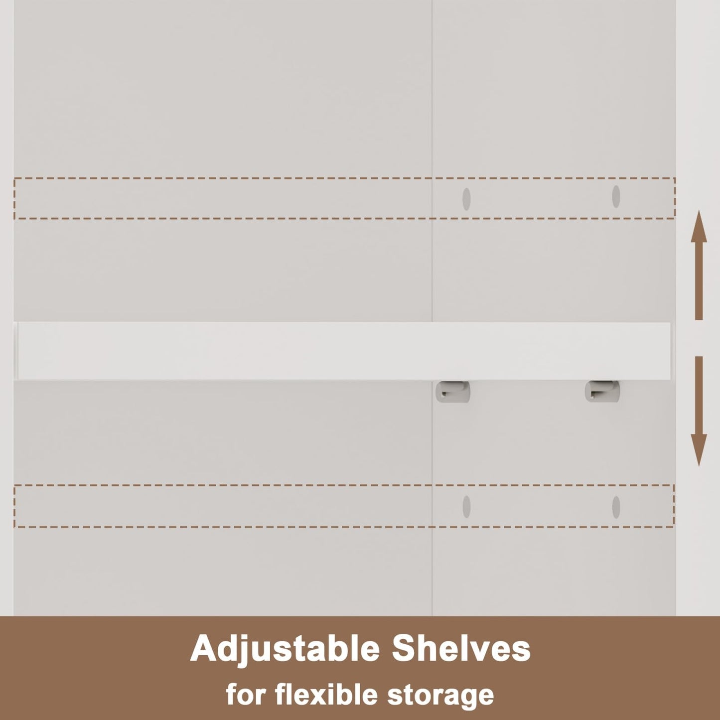 ChooChoo Narrow Bathroom Storage Cabinet with Adjustable Shelves, Tall Storage Cabinet with 2 Doors and 1 Drawer, Freestanding Cupboard for Small Spaces, White