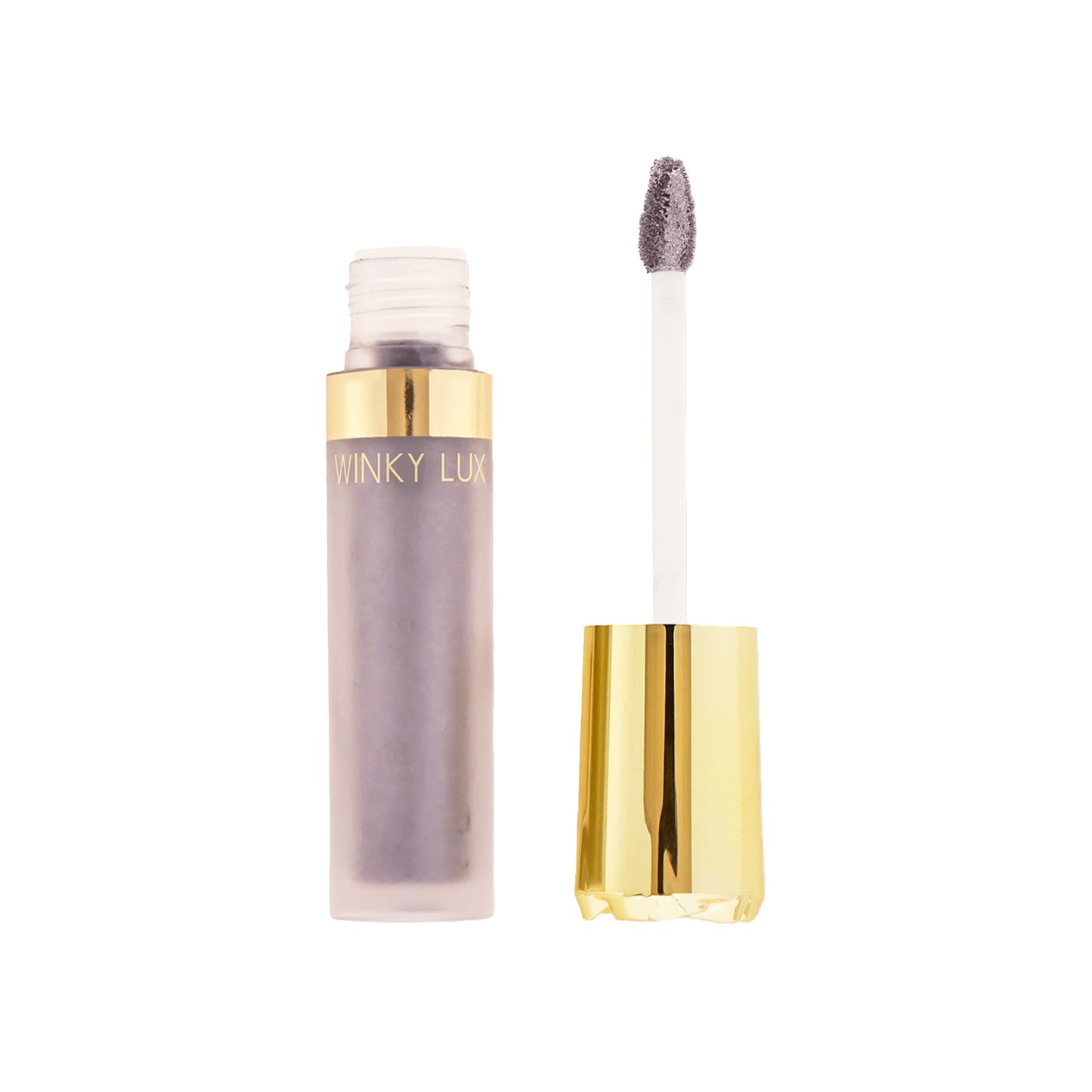 Winky Lux Rose Petal Liquid Eyeshadow, Longwear, Buildable, High-Pigment, Blendable, Crease-Proof, with Hydrating Vitamin E & Mango Seed Butter, Clean Beauty, Cruelty-Free, Vegan, Lavender Shimmer