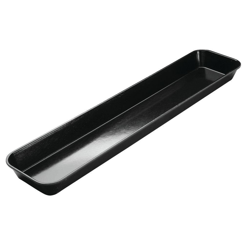 HUBERT Black Fiberglass Merchandising Tray - 30"L x 6 3/4"W x 2"H