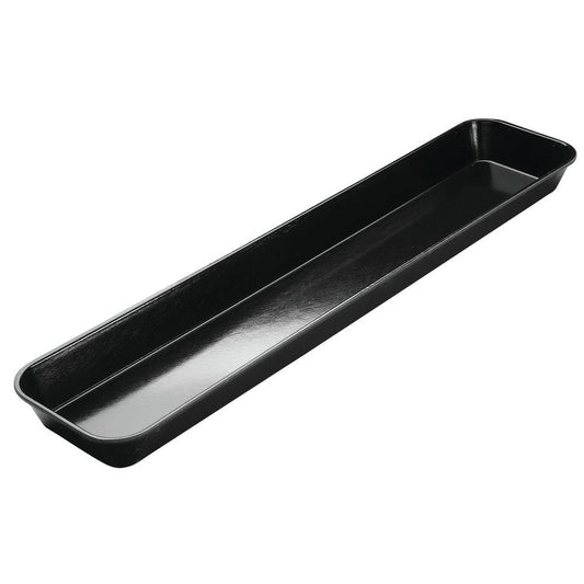 HUBERT Black Fiberglass Merchandising Tray - 30"L x 6 3/4"W x 2"H
