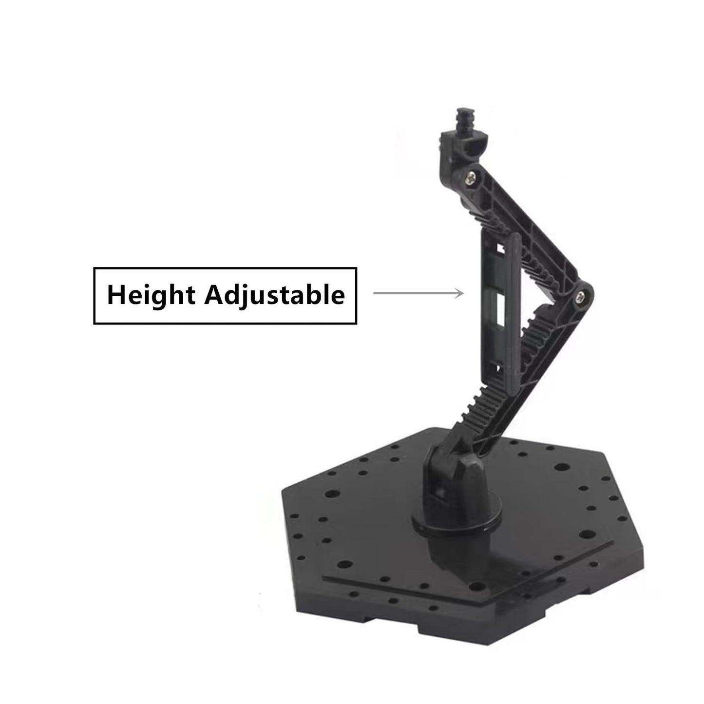 Yarastafu 5-Piece Display Stand and Runner Storage System with Action Base,Suitable for Model Stand and HG, MG and RG Model Character Display Stand，Black.