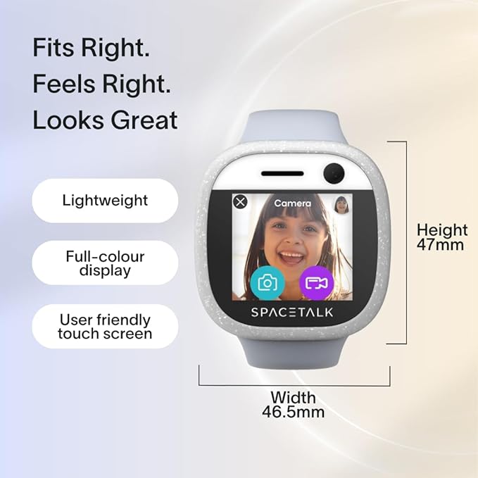 SPACETALK Adventurer 4G Smart Watch - Freedom & Safety at All Ages with Pre-Installed SIM, 4G GPS Tracker, Video Calling, 5MP Camera, Safe Contacts, SMS Text & Chat, School Mode, Emergency SOS, Ocean