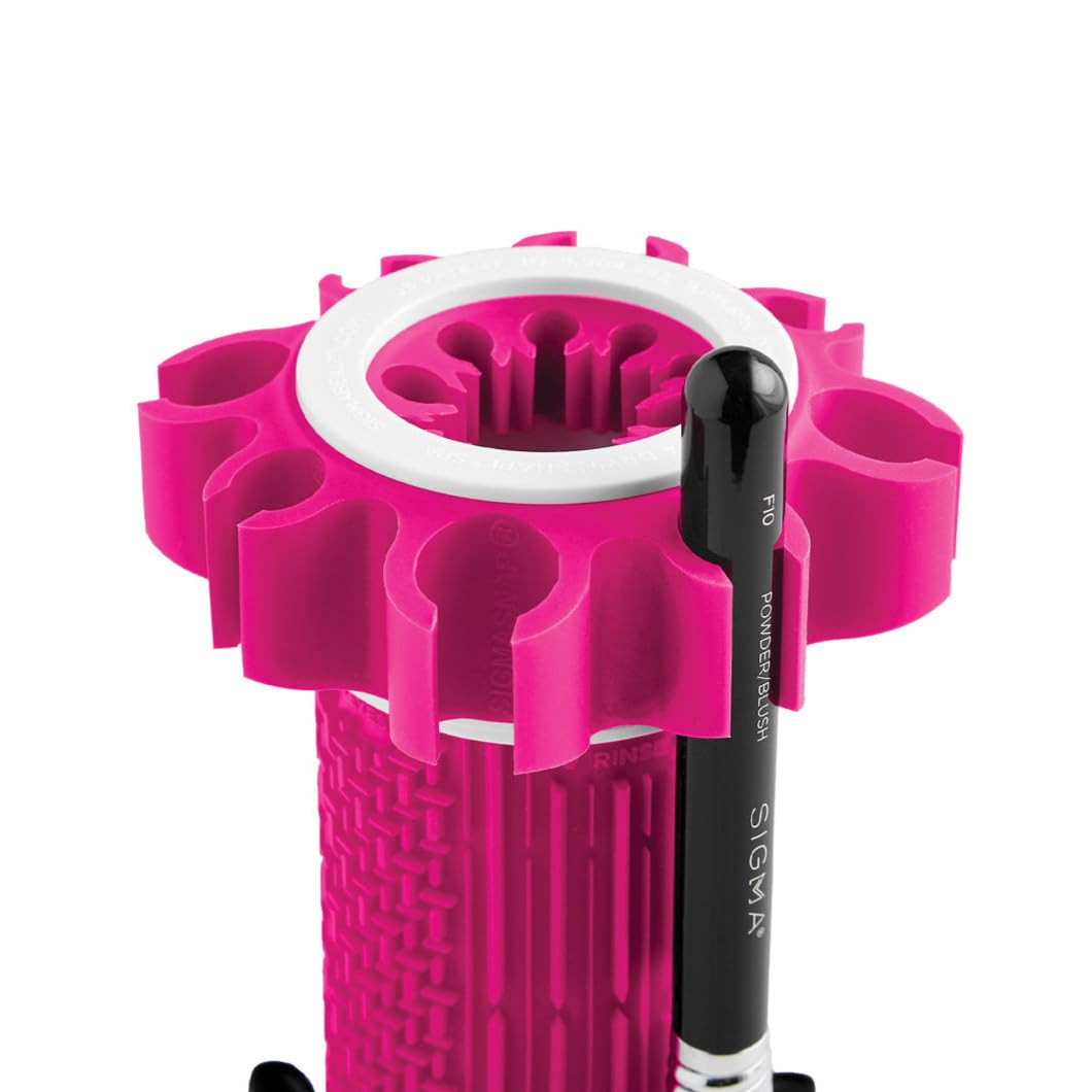 Sigma Beauty Dry'n Shape Spa - Makeup Brush Cleaning Tool - Wash, Dry and Shape to Restore Makeup Brushes - Makeup Brush Cleaner and Shaper - Holds 18 Brushes