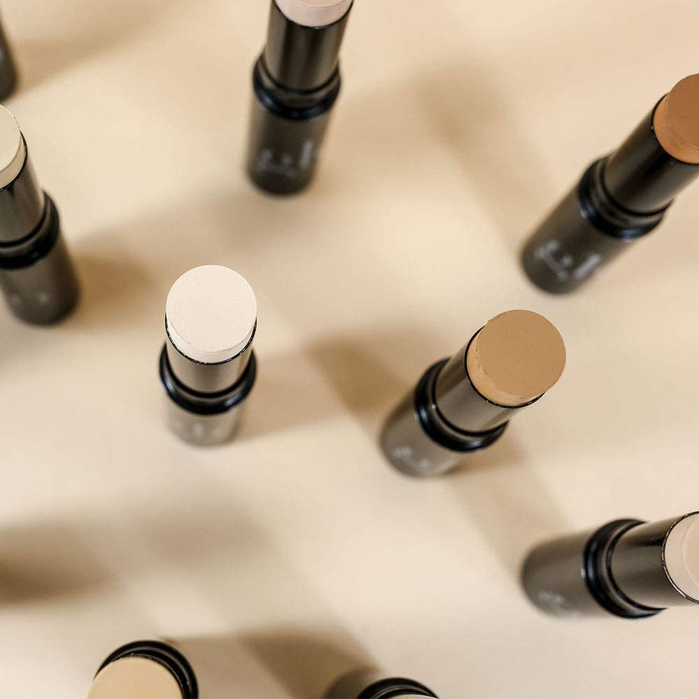 Glo Skin Beauty HD Mineral Foundation Stick - Concealer Makeup Infused with Hyaluronic Acid - Buildable Coverage, Contour & Highlighter (Sand 4W)