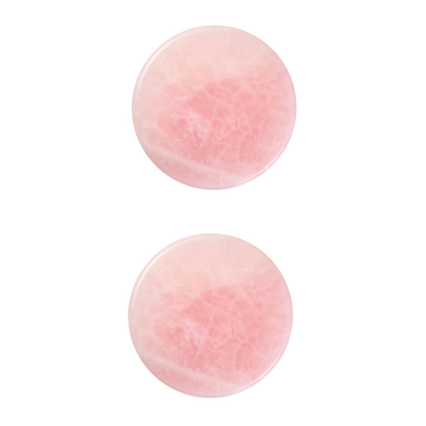 2 Pieces Grafted Eyelash Jade Stones Eyelash Extension Pallet Holder Round Pallet Pad Resin Nail Art Plate Palette Makeup Palette (Pink)
