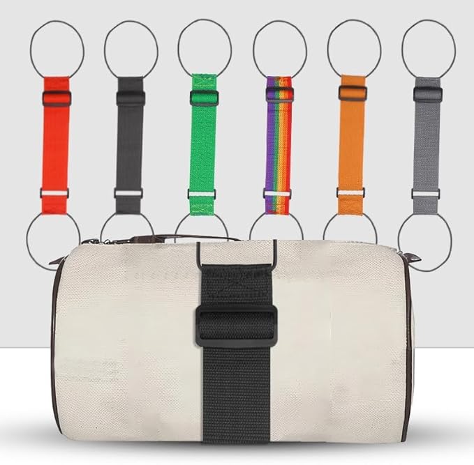 Multi Use Strong Adjustable Luggage Connector Straps, Luggage Straps for Suitcases, Elastic Rope,Adjustable Buckle, Waterproof and Wear-Resistant, Packing Tips for Travel (2*Green)