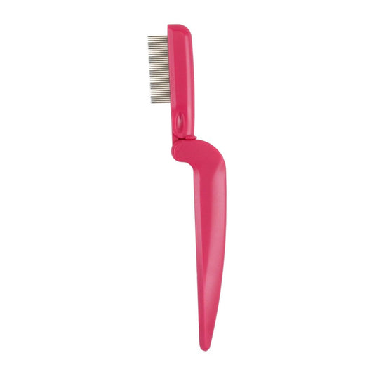 Seki Edge Folding Lash Pin Comb - (SS-603) Eyelash Comb With Stainless Steel Metal Teeth - Eye lash Separator & Removes Excess Mascara - Made in Japan