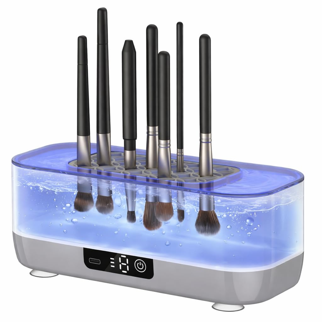Ultrasonic Electric Makeup Brush Cleaner Machine Rechargeable USB