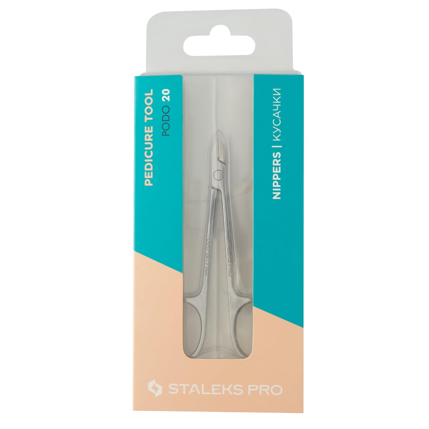 Staleks PODO 20 Podology Scissors-Style Nippers – 7 mm Straight Blades Without Heel – Designed for Corn and Cuticle Work