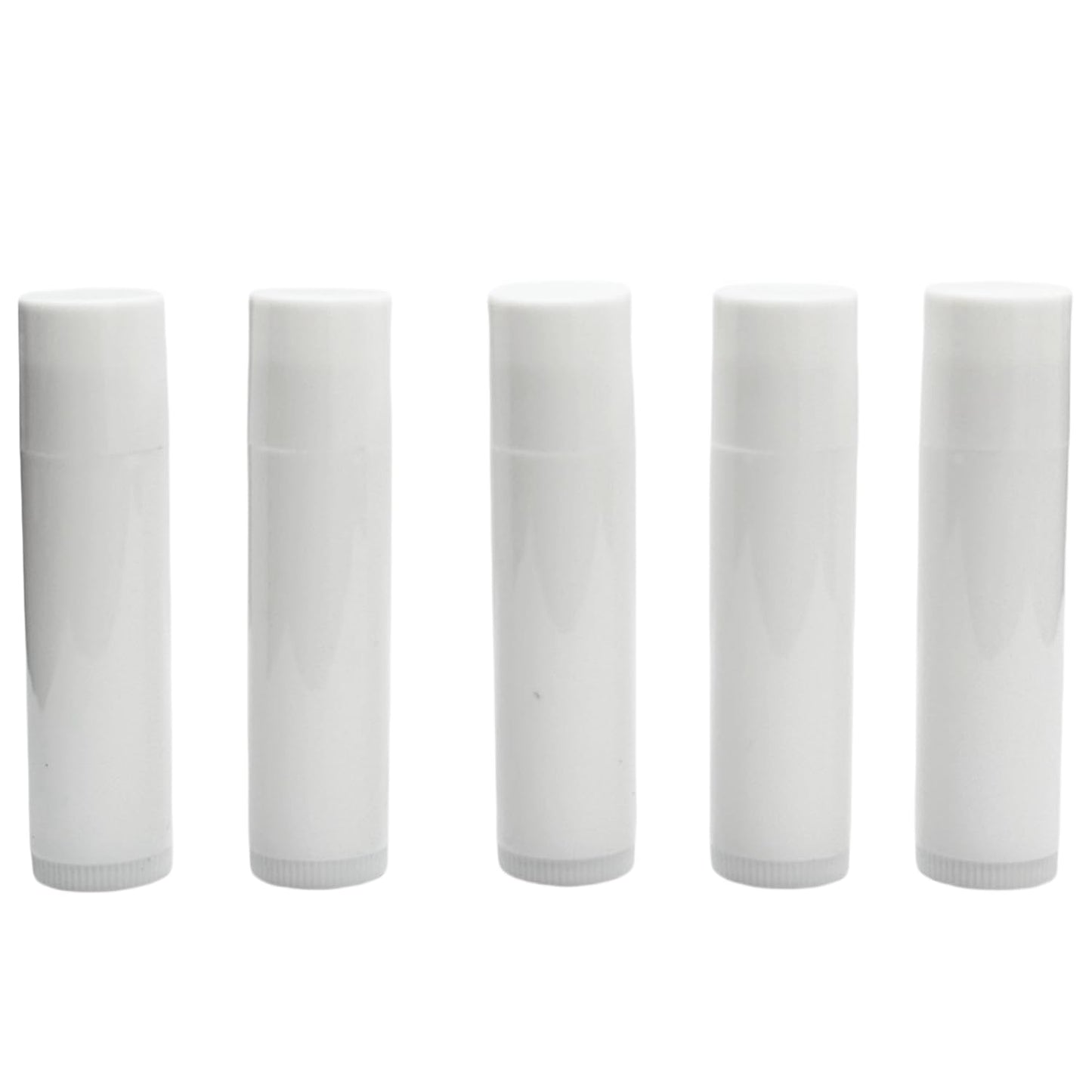 Zenihol Empty Lip Balm Tubes for DIY Lipstick with Leak-proof Caps, 100-Pack Lip Balm Containers BPA Free, White