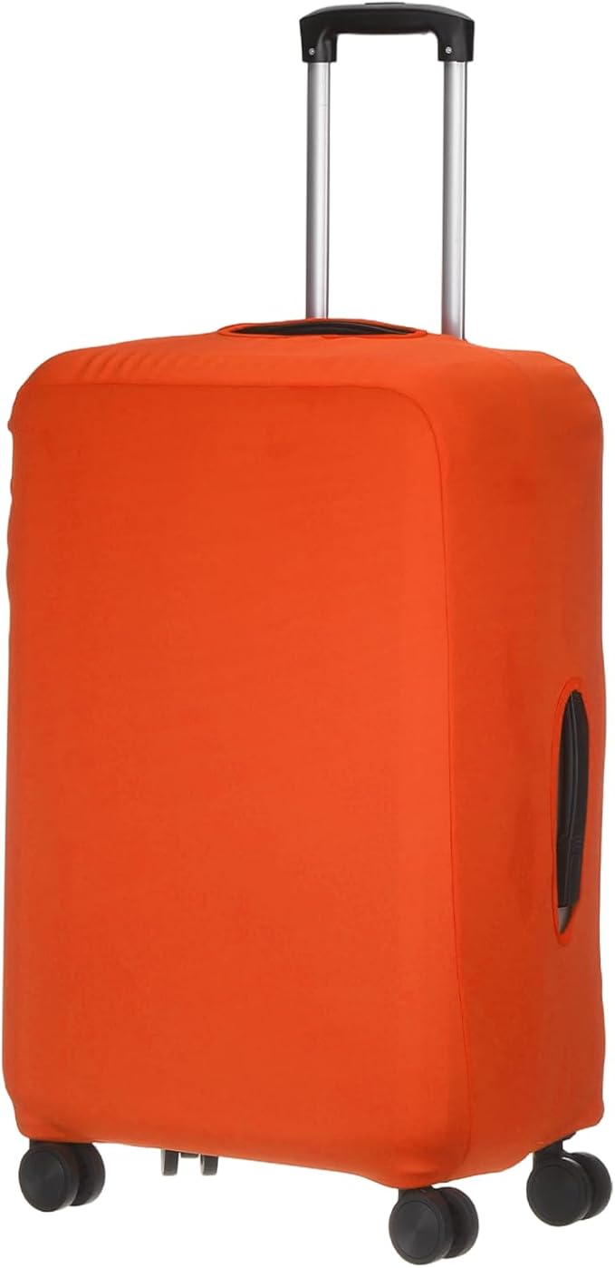 uxcell Travel Luggage Cover, Washable Suitcase Covers for Luggage Anti-scratch Suitcase Protector Elastic Baggage Protective, Fits 26-28 Inch Suit Case, Orange