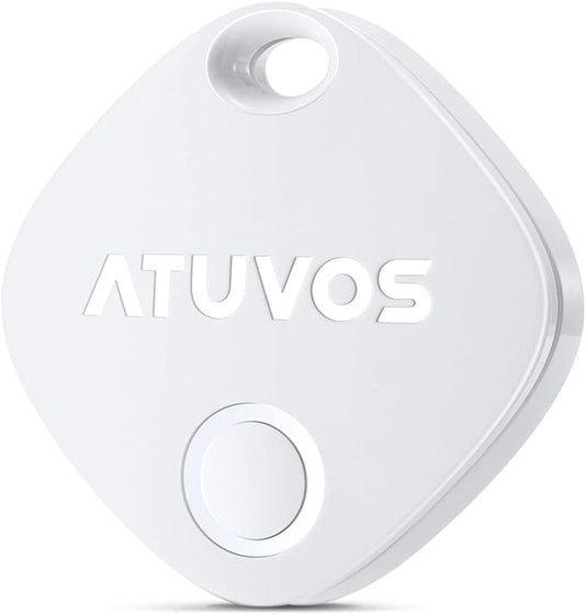 ATUVOS Air Tracker Tag-1 Pack, Bluetooth Luggage Tracker Works with Apple Find My APP (iOS Only, Not for Android), Keys Finder and Item Locator for Luggage, Backpack, Suitcases, Replaceable Battery