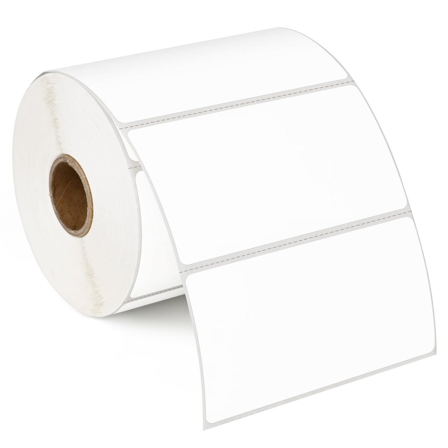 L LIKED 4" x 2" Thermal Labels, Blank Removable Labels with No Residue, Water and Oil Resistant, Use for Both Home and Office (1 Roll, 750 Labels)