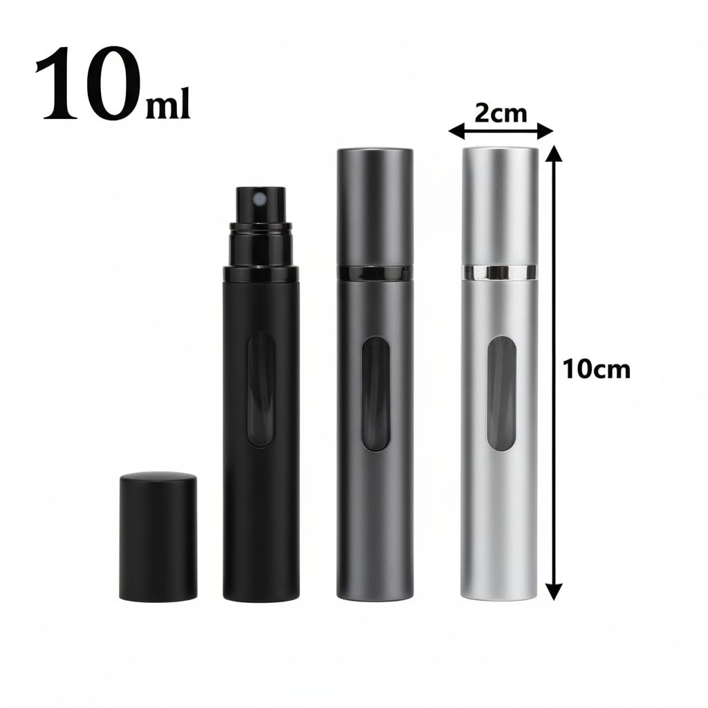 Blume's Refillable Travel Perfume Atomizer 10ml/0.34 fl oz - Pack of 3