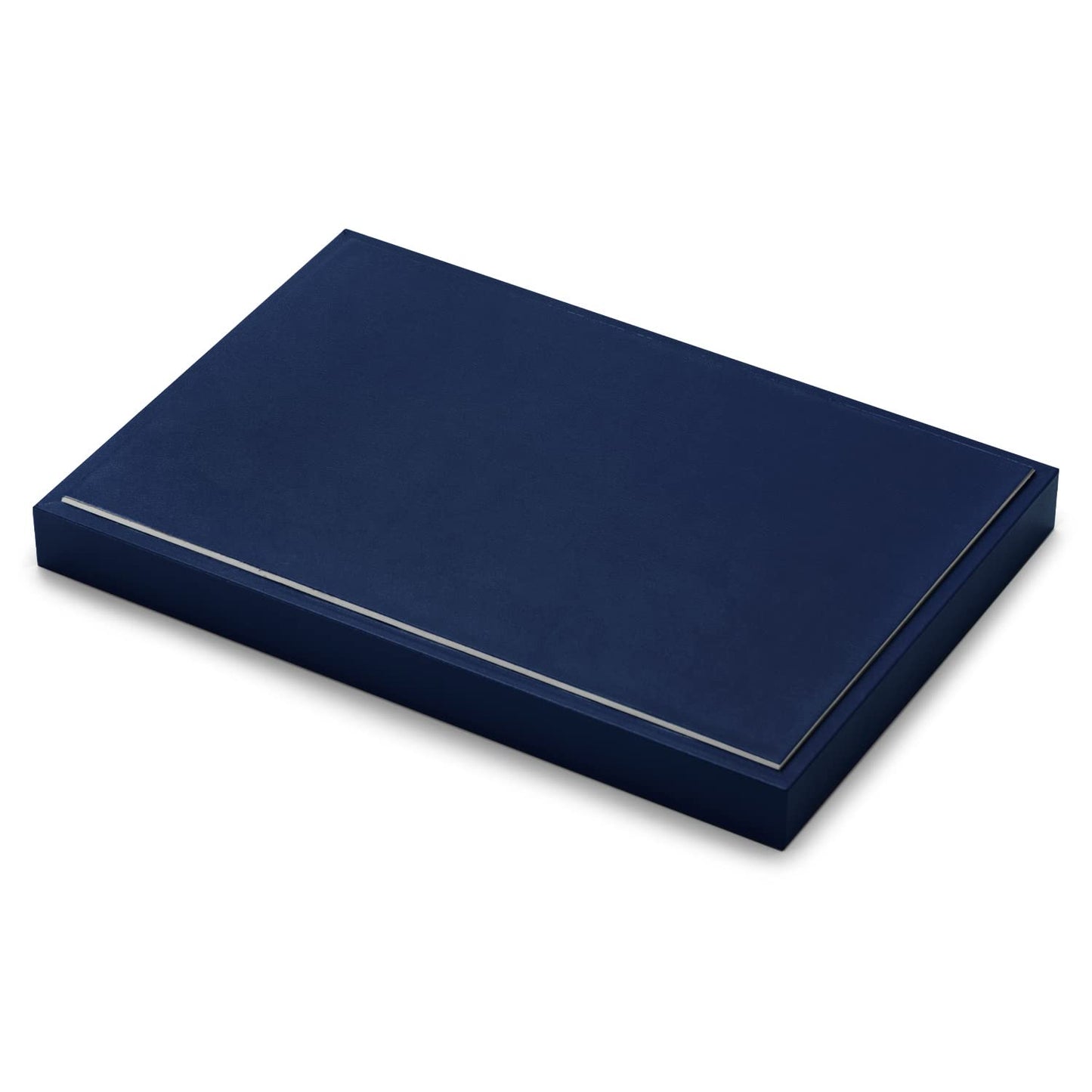 Oirlv Elegant Blue Jewelry Display Tray Stackable Jewelry Trays Jewelry Drawer Organizer Rings Earrings Necklace Storage
