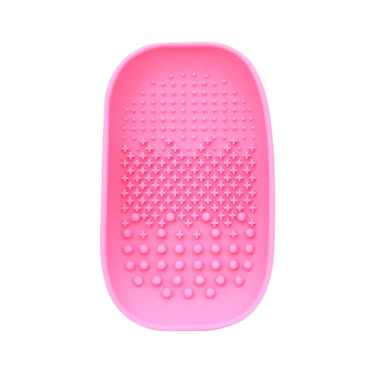 DEARMAMY Silicone Makeup Brush Cleaning Pad Brush Cleaning Plate for Women Handheld Scrubber Board for Easy Washing Water-Fillable Compact Storage 5.98 X 3.54 X 1.18 in