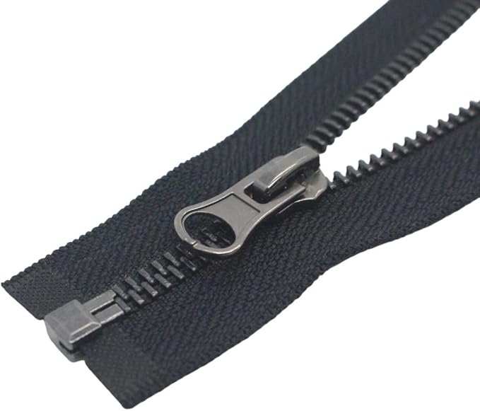 YaHoGa 2PCS #5 28 Inch Black Nickel Separating Jacket Zipper Metal Zippers for Jackets Sewing Coats Crafts (28" Black Nickel)