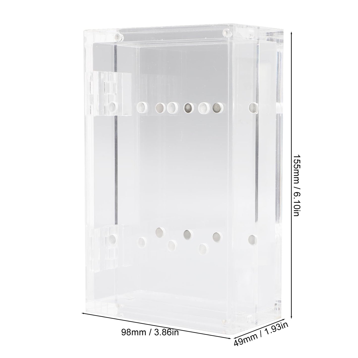 ZJchao Tweezer Holder Stand, Thickened Acrylic Magnetic Transparent Eyelash Extension Tweezers Organizer with 8 Holes for Beauty Eyelash Shop, Nail Salon, Beauty Salon