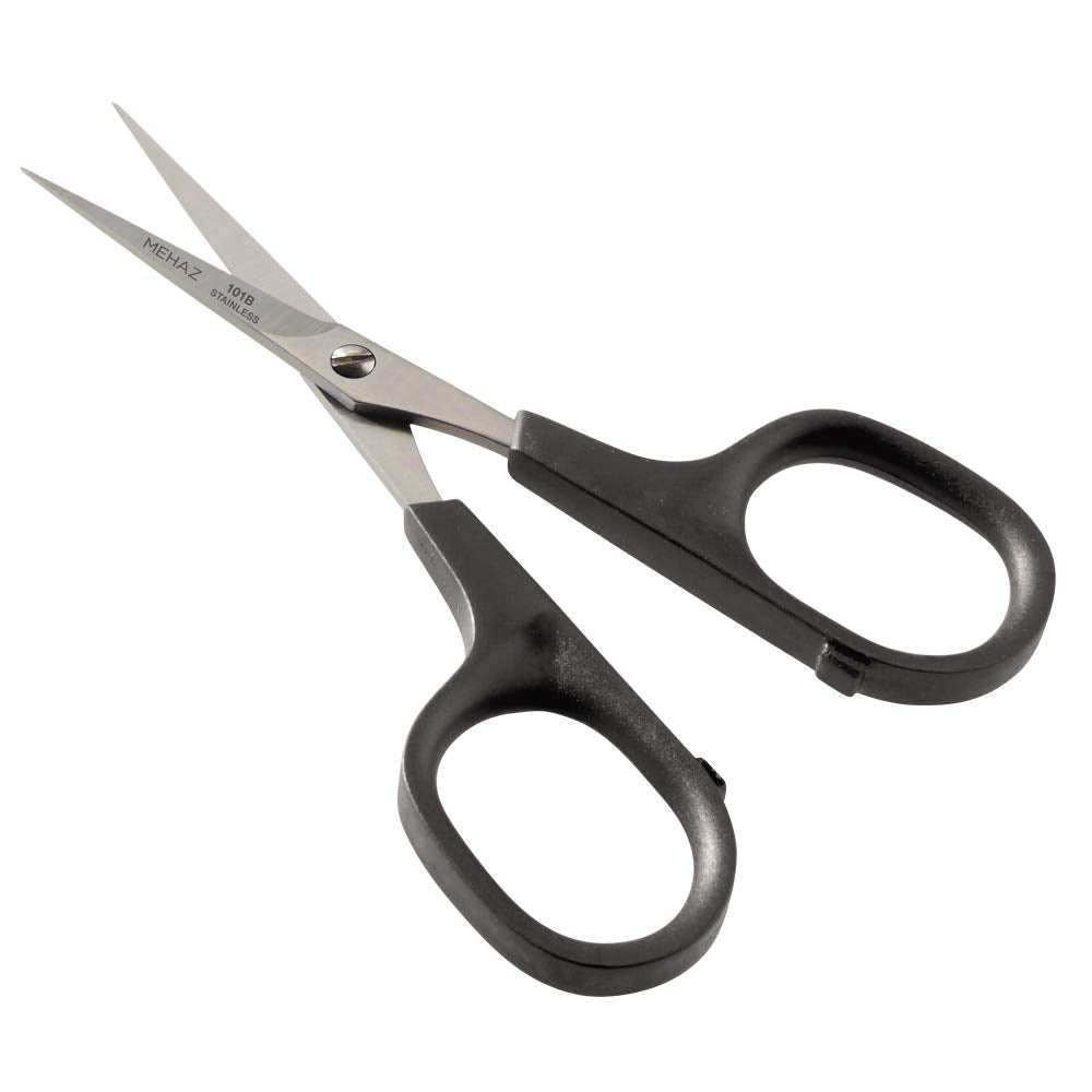 Mehaz Precision Cut Stainless Steel Scissors To Trim Nails, Brows, Facial Hair and Split Ends