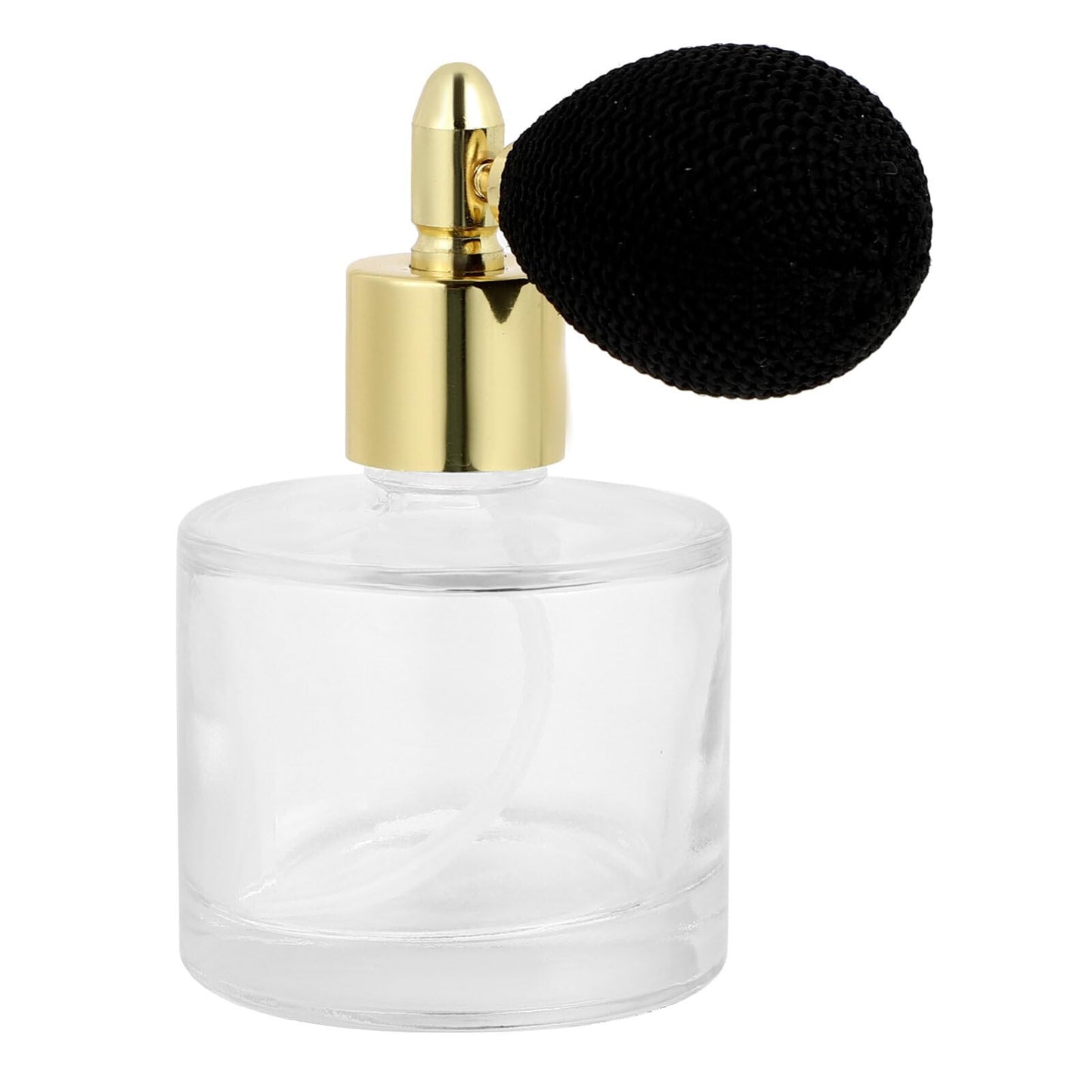 HEALLILY Refillable Retro Perfume Bottle 3.54In Glass Fine Mist Spray Dispenser Portable Travel Atomizer Leak-Proof Container for Women