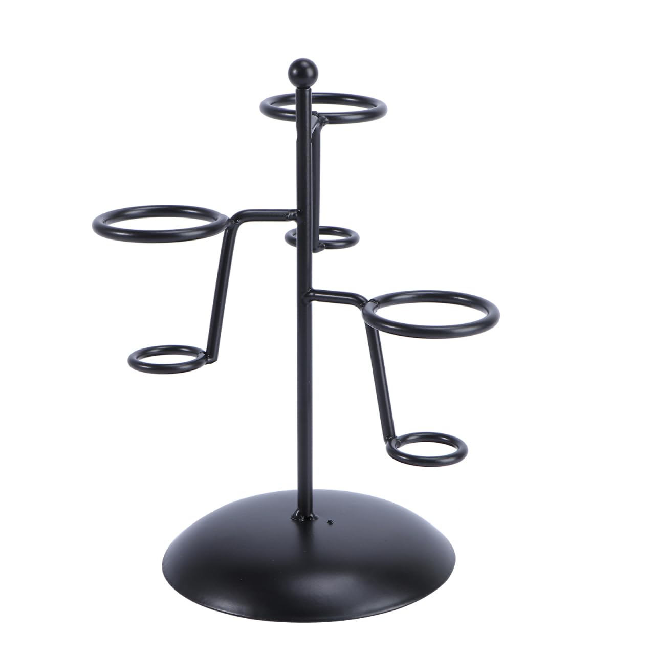 MAGICLULU Ice Cream Cone Holder Stand, 3 Holes Metal Waffle Display Rack, Black Iron Art Countertop Server Counter Station For Party Table, Bakery, Dessert Shop, Cupcake Pop Centerpiece