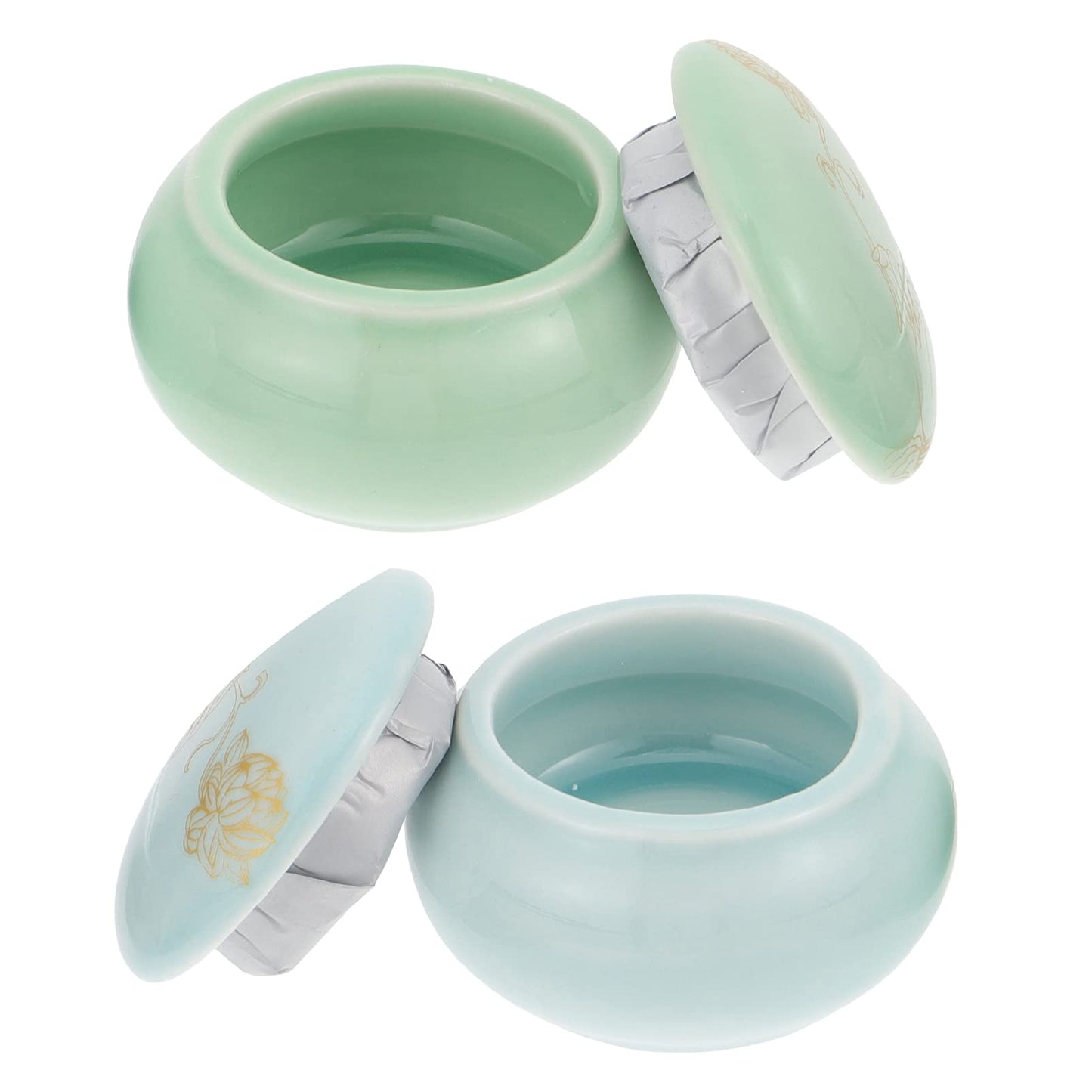 Beaupretty 2pcs Mini Pots Refillable Lipstick Jars for Cosmetics Makeup Dispenser Bottles Travel-friendly Containers for Creams and Balms