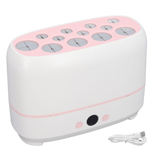 BONKZEBU Electric Makeup Brush Dryer Machine 12 Holes Automatic Brush Cleaner and Drying Tool for Professional Salon and Home Use Quickly Drying Cosmetic Brush Cleaner Dryer