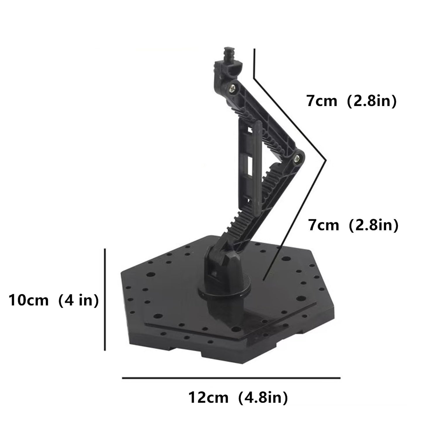 2-Piece Set Model Kit Display Stand and Runner Storage System with Action Base, Suitable for Model Stand and HG, MG and RG Model Character Display Stand ,Suitable for storing various tools，Black.