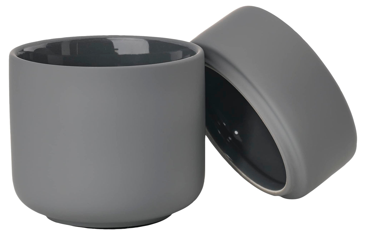 Zone Denmark Ume Taupe Cosmetic Jar - Elegant and Functional Storage Solution for Your Beauty Essentials, Infusing Scandinavian Design into Your Vanity Space (Grey)