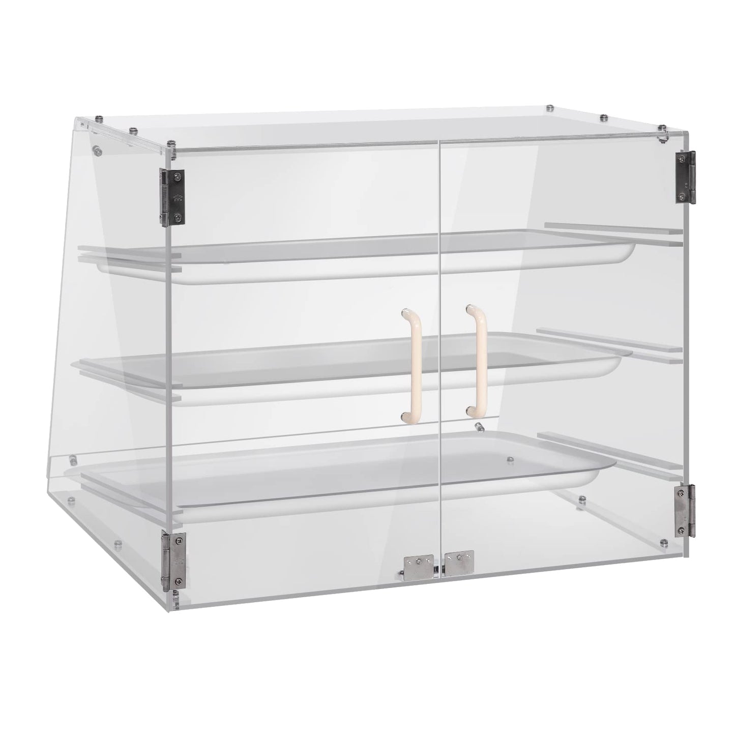 Wutfly 3 Tray Pastry Display Case - 21" x 17 3/4" x 16 1/2"