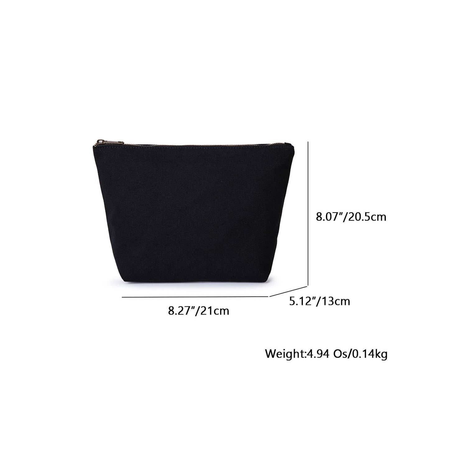 YONBEN Toiletry Bag Multiple Compartments Cosmetic Travel Bag with Zipper Makeup Bag Toiletry Bag for Women Cosmetic Pouch (Black)