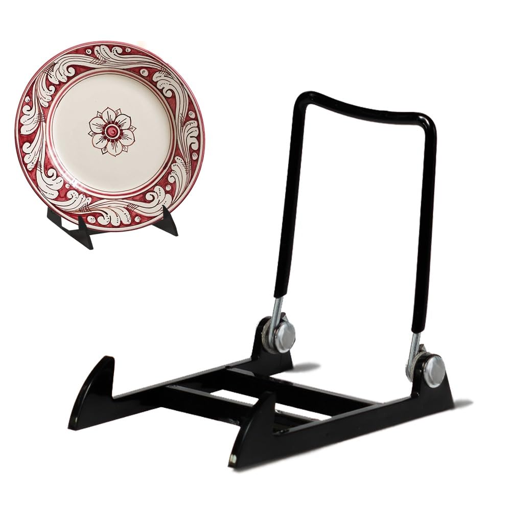 KINGDOM SOLUTIONS MADE IN USA 2-Pack Adjustable Acrylic Easels - Plate Stand - Sturdy Book Stand for Art, Pictures, Plates, Frames - Unique on the Market