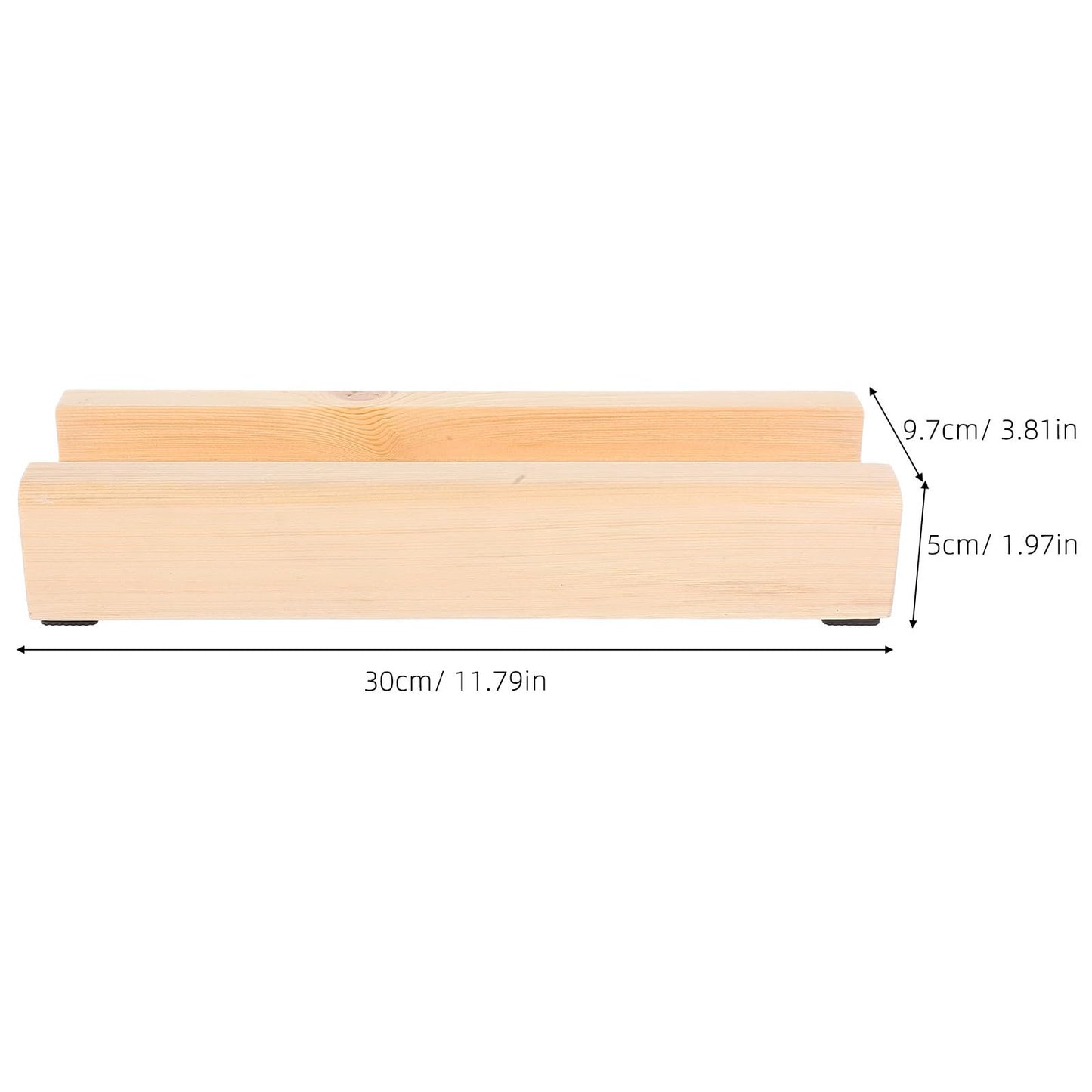NULYLU Wooden Painting Stand Base Movable and Spacesaving Solution with Non-slip Design, Beige Solid Wood Display Stand for Interior Decor and Wall Placement with Luxurious Modern Style