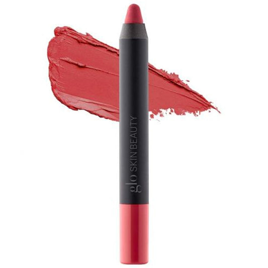 Glo Skin Beauty Suede Matte Lip Crayon (Demure) - Longwearing Formula Stays On All Day, With Conditioning Shea Butter + Mango Seed Oil for a Velvety Smooth Finish