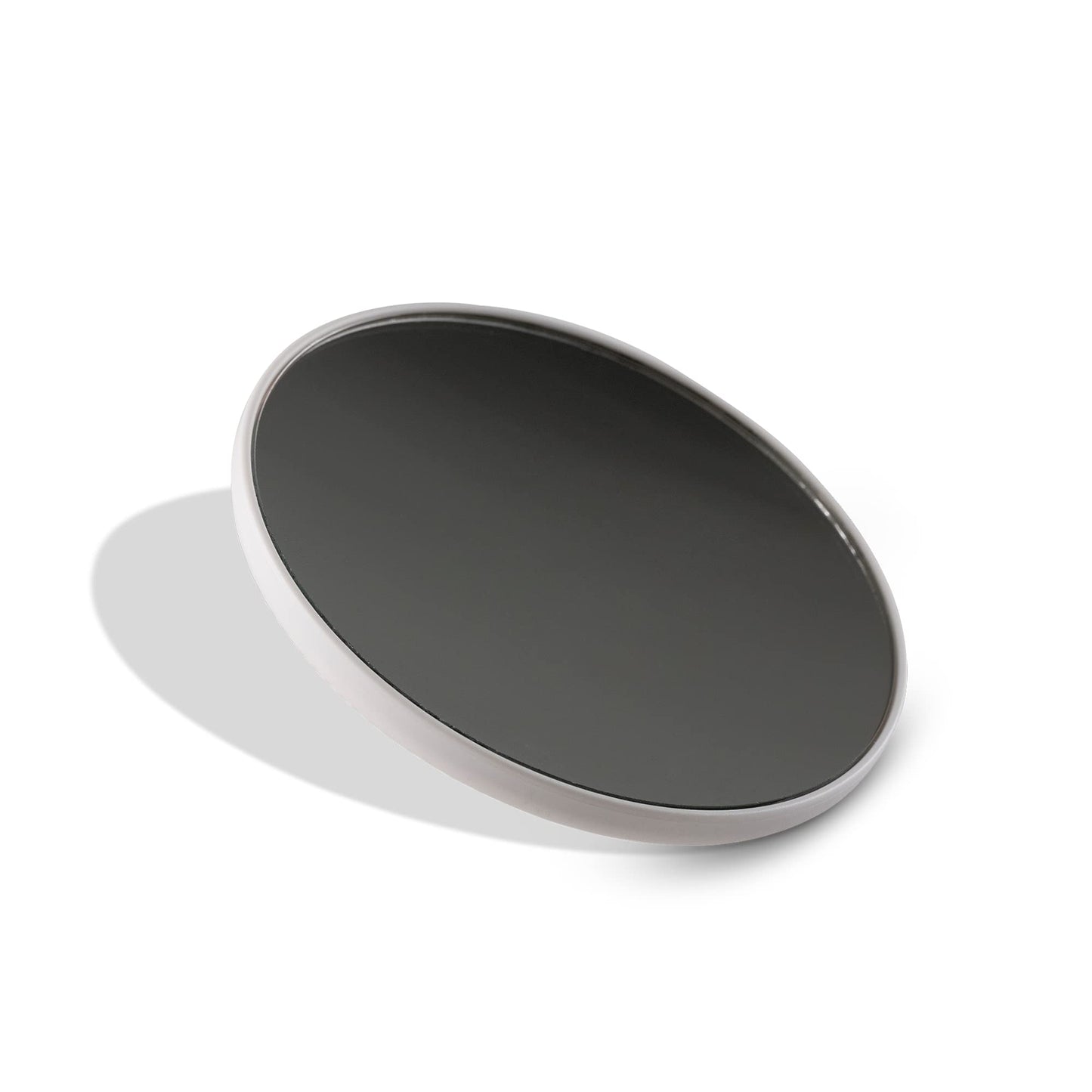 Ilios Lighting 10x Magnification Compact Mirror — Distortion-Free, Magnetic Design, 3.6" Round, Under 1/2" Thick, Perfect for Travel, Purse & Everyday Detail Work