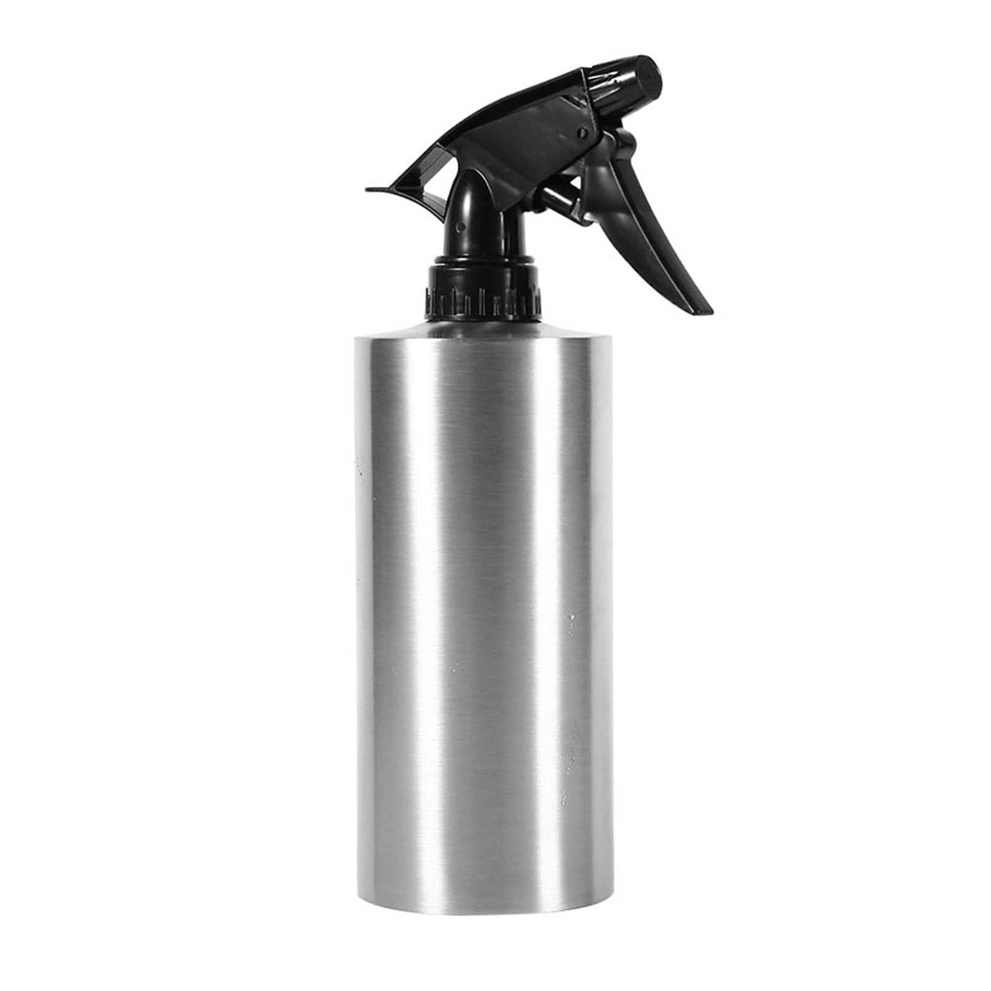 Stainless Steel Spray Bottle, Lightweight Pump Pressure Watering Pot Empty Refillable Cans for Home Kitchen Bathroom (550ml)