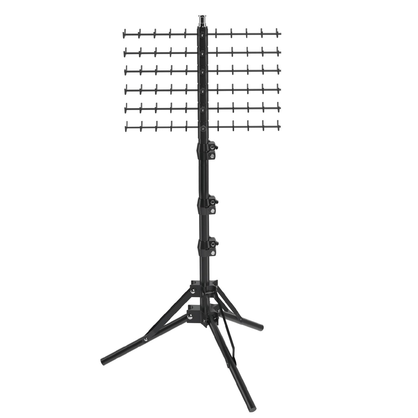 Moricher Braiding Hair Rack 120 Hooks Adjustable Tripod Stand 16-62 Inch, Metal Hair Braiding Rack Stand for Salon Station Styling & Weave Holder Organizer