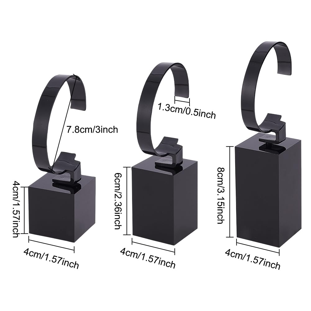 DELORIGIN Acrylic Watch Display Stand C Shape Bracelet Display Holder